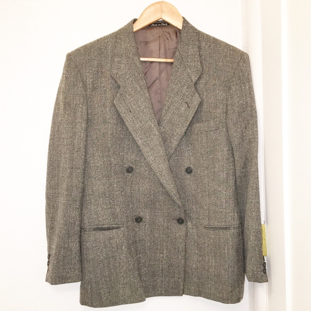 ARMANI Vintage Grey Oversized (Men’s)Blazer SZ: L - Picture 2 of 8